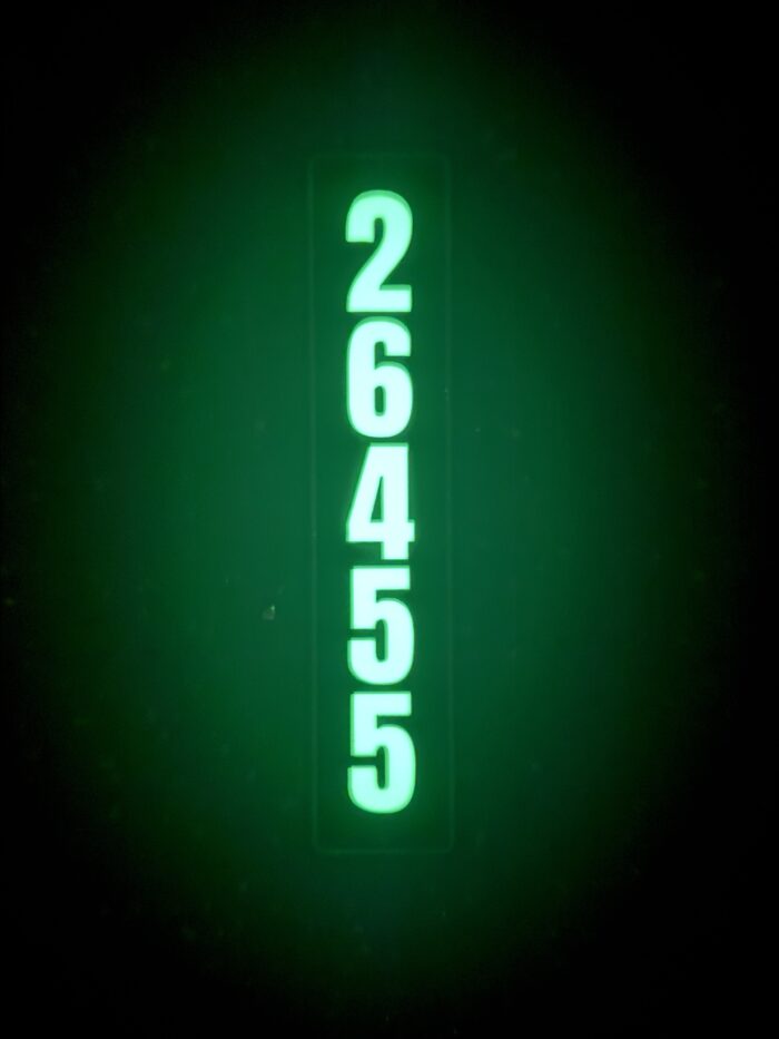 Vertical House Address Sign / House Number Sign, Glows In Dark At Night, Vertical Rectangle Design - Image 2